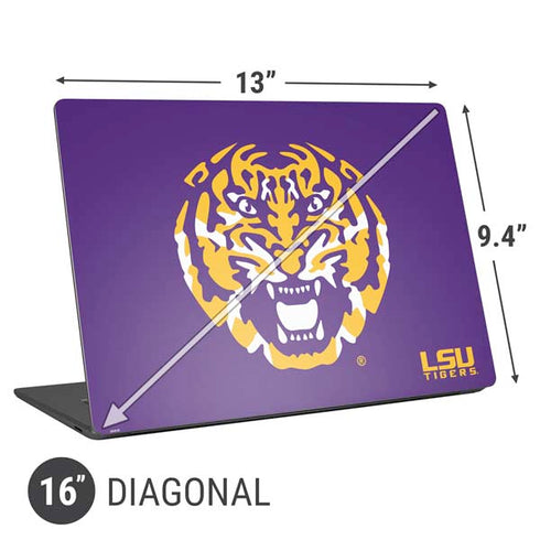 Louisiana State University - LSU Purple Tiger Mascot Universal Laptop 16in (13 x 9.4in) Skin